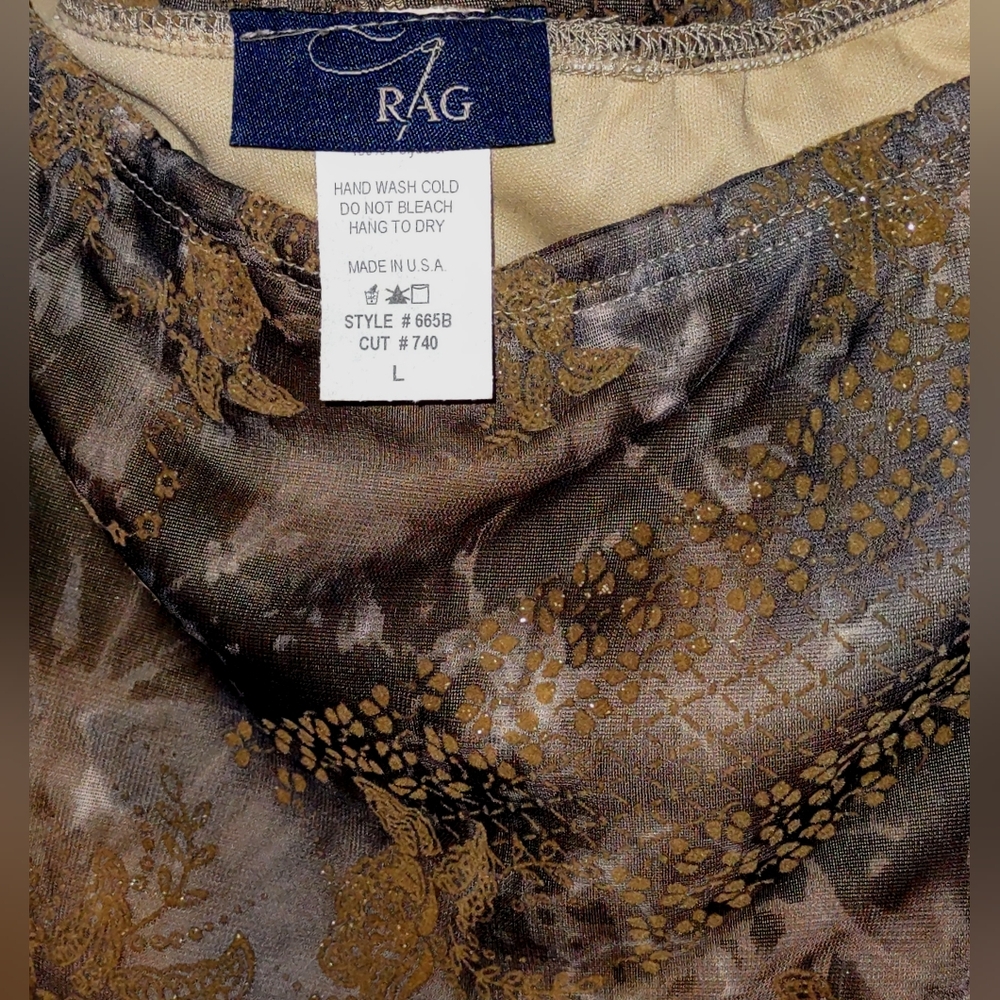 2-pcs Mocha Brown Sparkly Skirt & Free Coordinating Top Combo - Picture 4 of 15